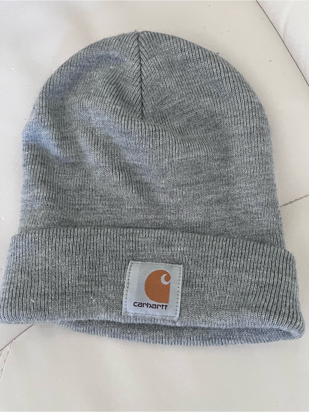 Carhartt Adult Gray Knit Beanie - Classic Cuff Hat